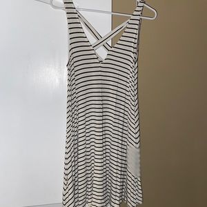 Black & white striped sun dress